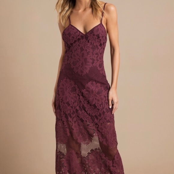 Wine lace maxi - Picture 1 of 4